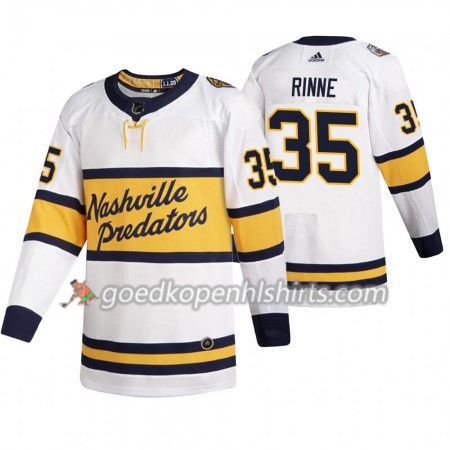 Nashville Predators Pekka Rinne 35 Adidas 2020 Winter Classic Authentic Shirt - Mannen